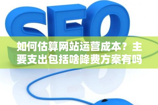 如何估算网站运营成本？主要支出包括啥降费方案有吗？